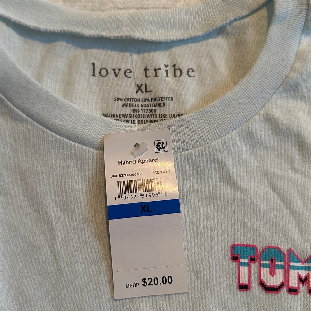 Love Tribe Light Blue Tom & Jerry Graphic Tee - Picture 4 of 4